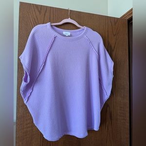 Andree  over sized lavender shirt
